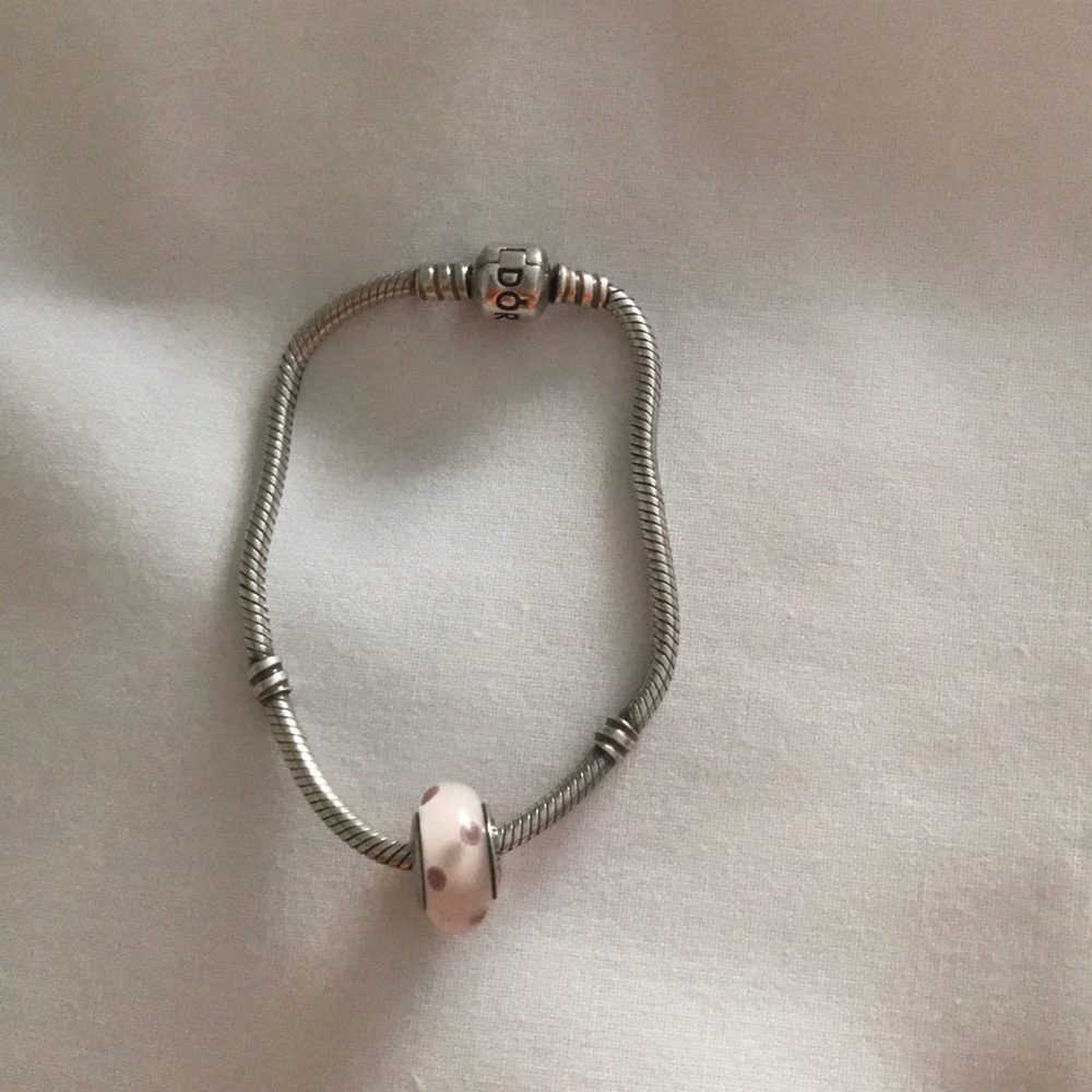 pandora charm bracelet with one charm